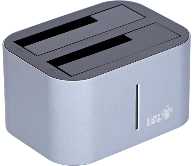 SILVER MONKEY Stacja dokująca 2x HDD 2.5"/3.5" DC-001-SM - 603579 - zdjęcie 5